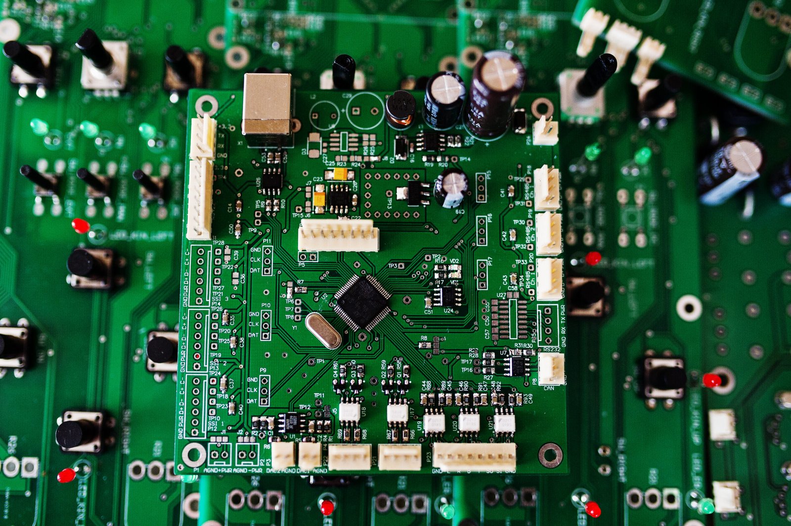Placa de circuito impreso de tecnología de hardware informático electrónico