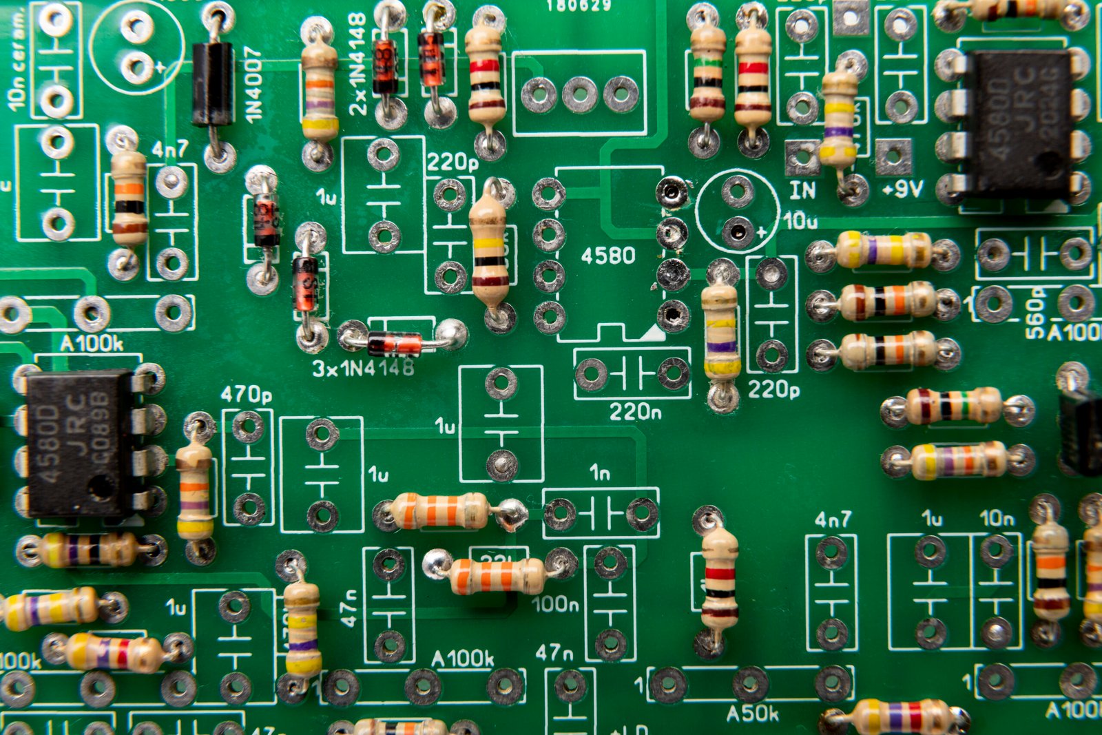 top-view-circuit-board-close-up