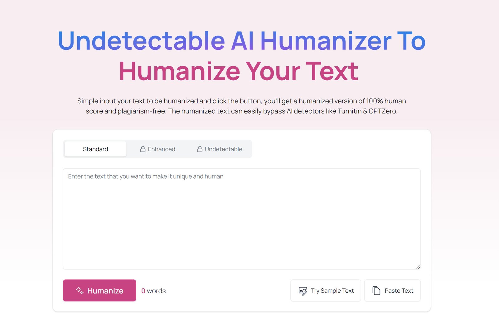 humanizey homepage